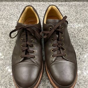 Samuel Hubbard Oxford Brown Shoes Mens Size US 10 M Vibram Soles